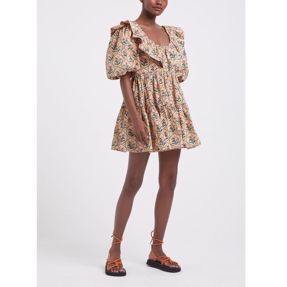 Agua by Agua Bendita Chan Chan Miel Flor Dress, size XS - Picture 3 of 5